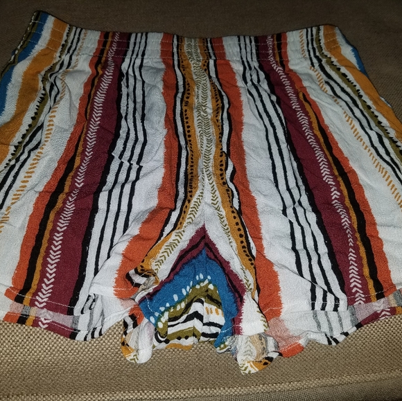 RUE21 tribal striped elastic shorts - Picture 1 of 1